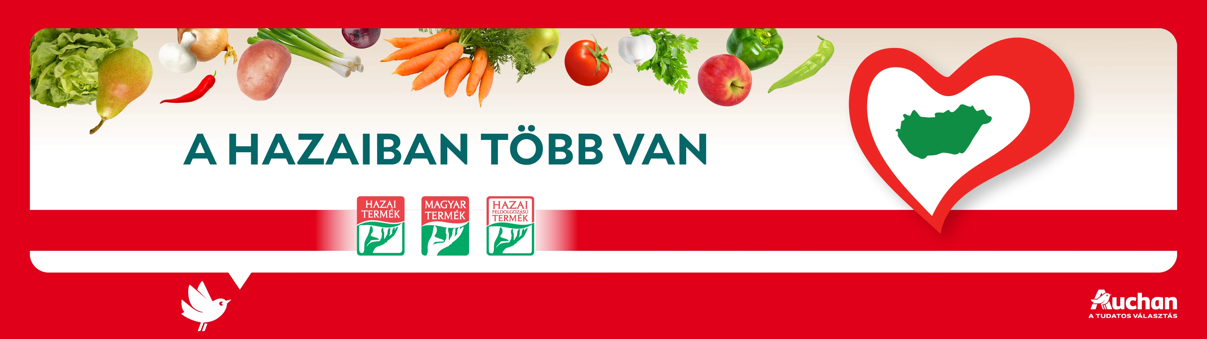 A haziban több van! Magyar termékek széles választék az Auchan Online Áruházban!