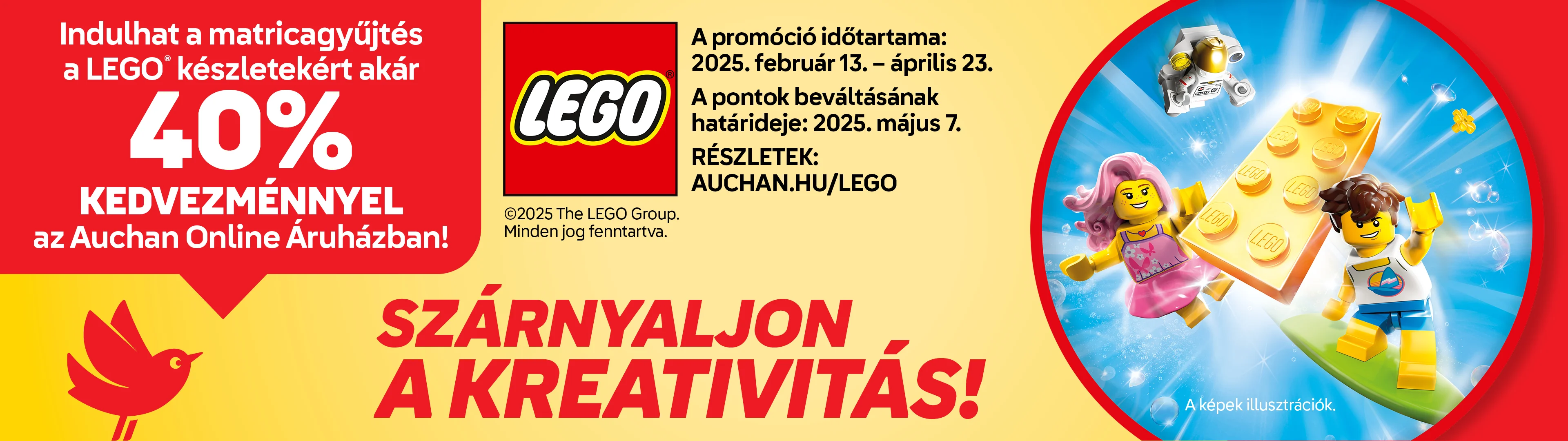 LEGO matricagyűjtés, akár 40% kedvezménnyel!