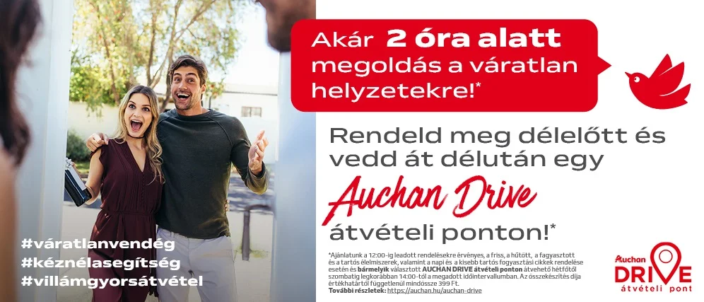 Gyors és kényelmes átvétel a Drive pontokon!