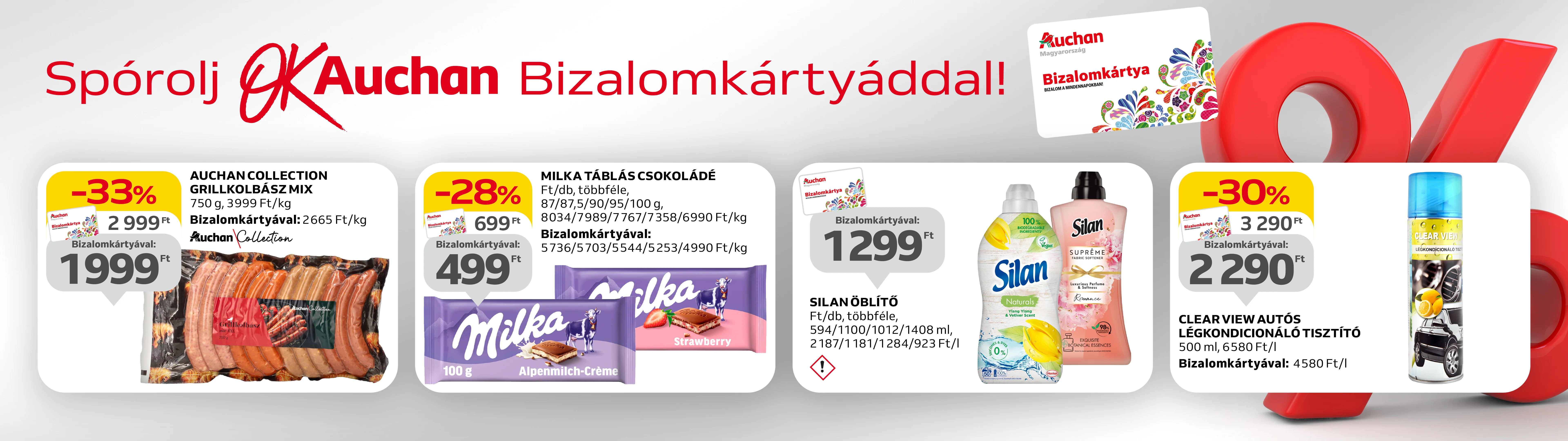 Spórolj OkAuchan Bizalomkártyáddal!