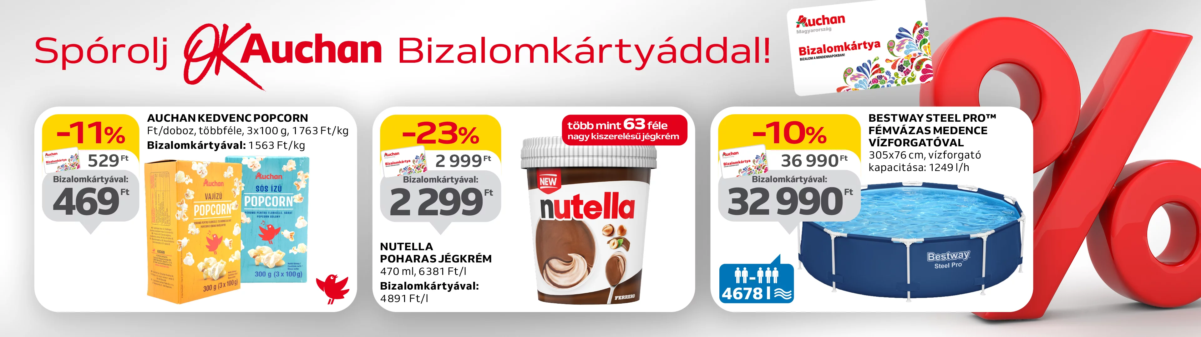 Spórolj OkAuchan Bizalomkártyáddal!