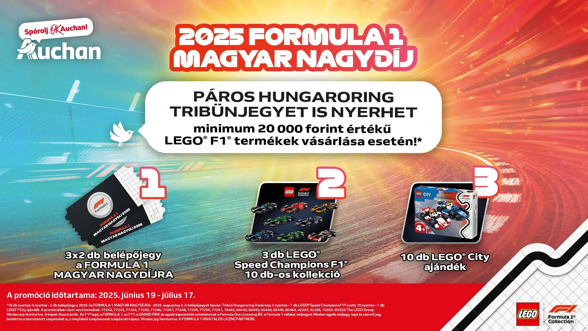 LEGO F1 nyereményjáték