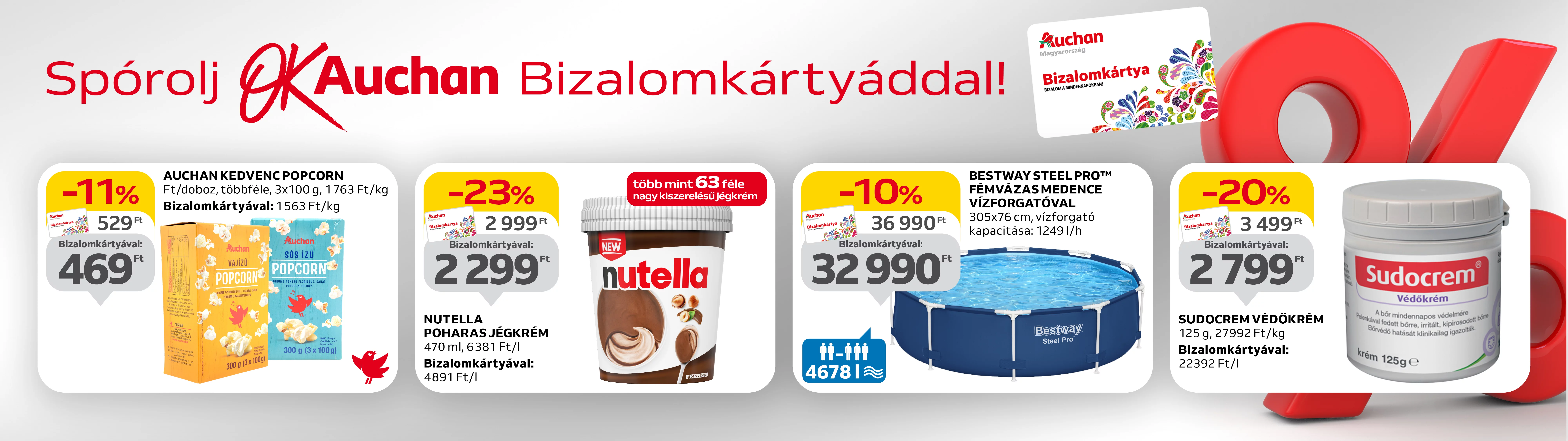 Spórolj OkAuchan Bizalomkártyáddal!