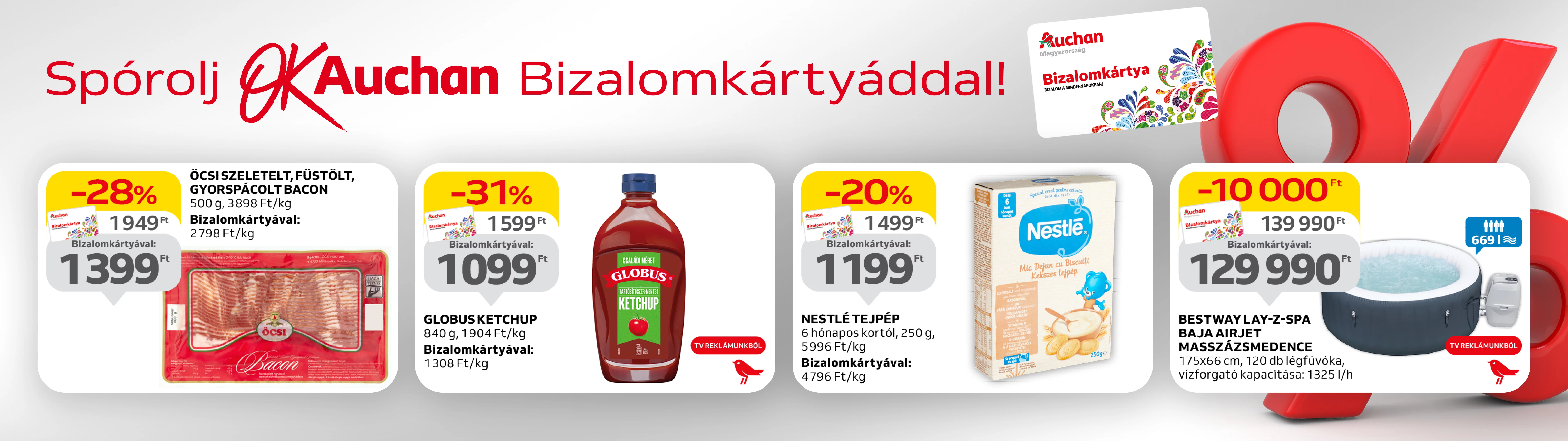 Spórolj OkAuchan Bizalomkártyáddal!