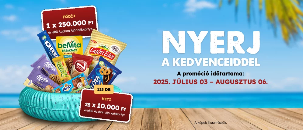 Nyerj a kedvenc termékeiddel!