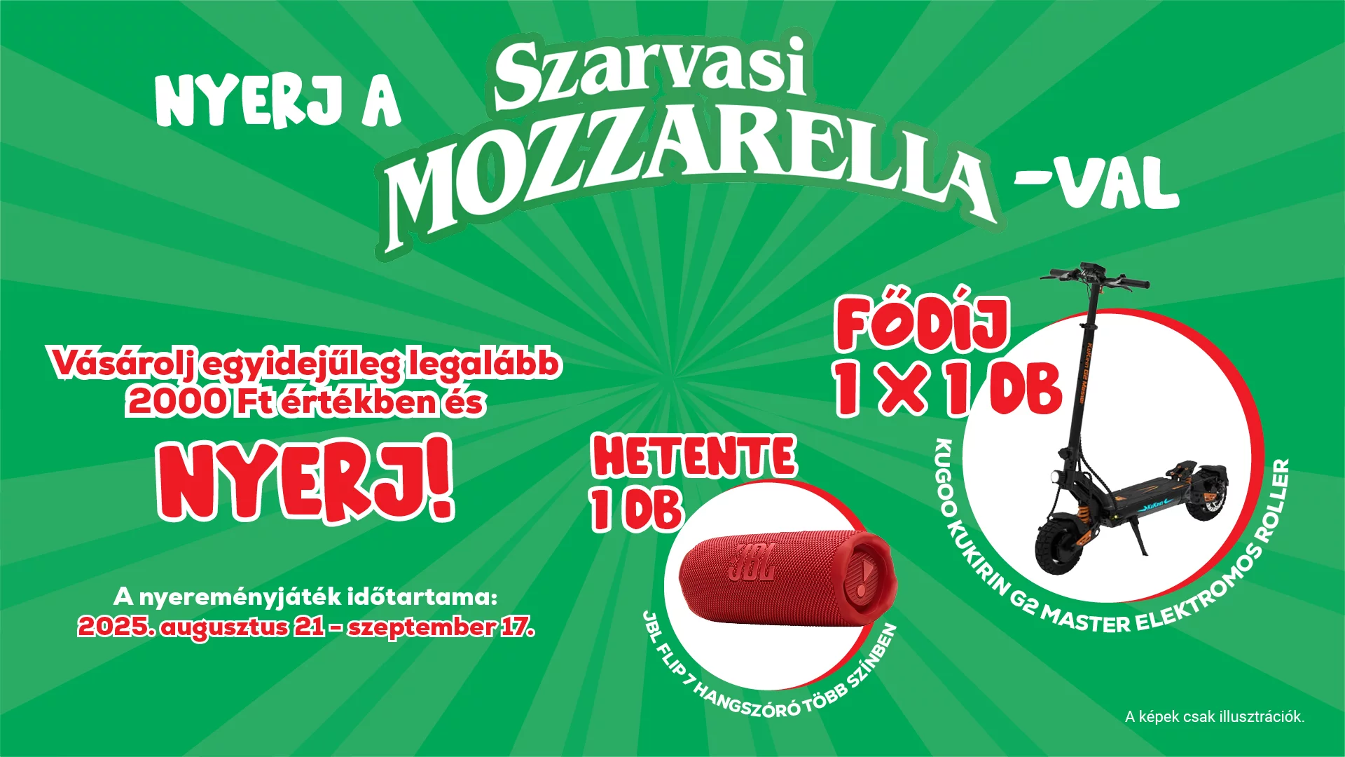 Szarvasi Mozzarella nyereményjáték