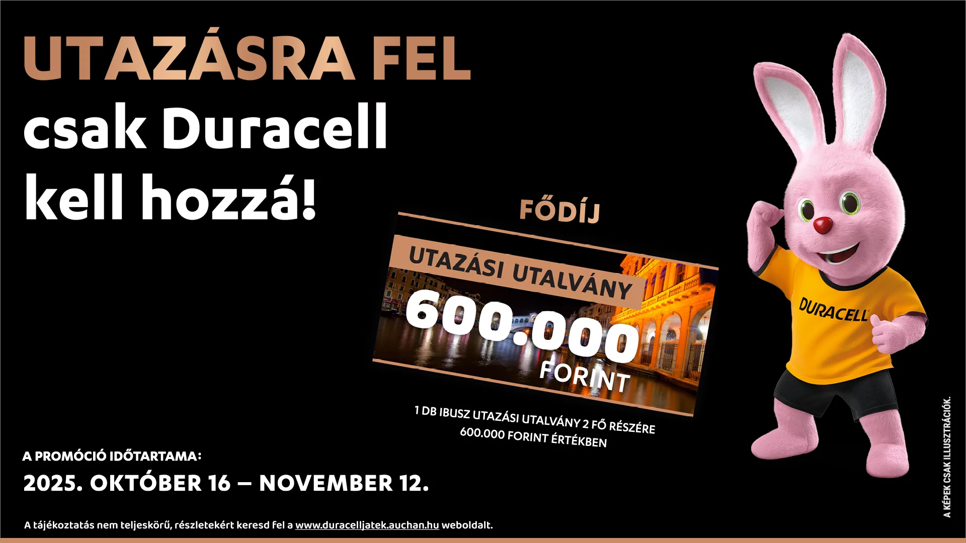 Nyerj utazást a Duracell-el!