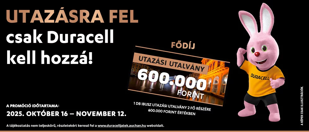 Nyerj utazást a Duracell-el!