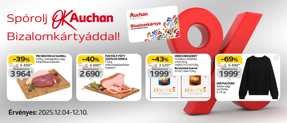 Auchan KB ajánlatok