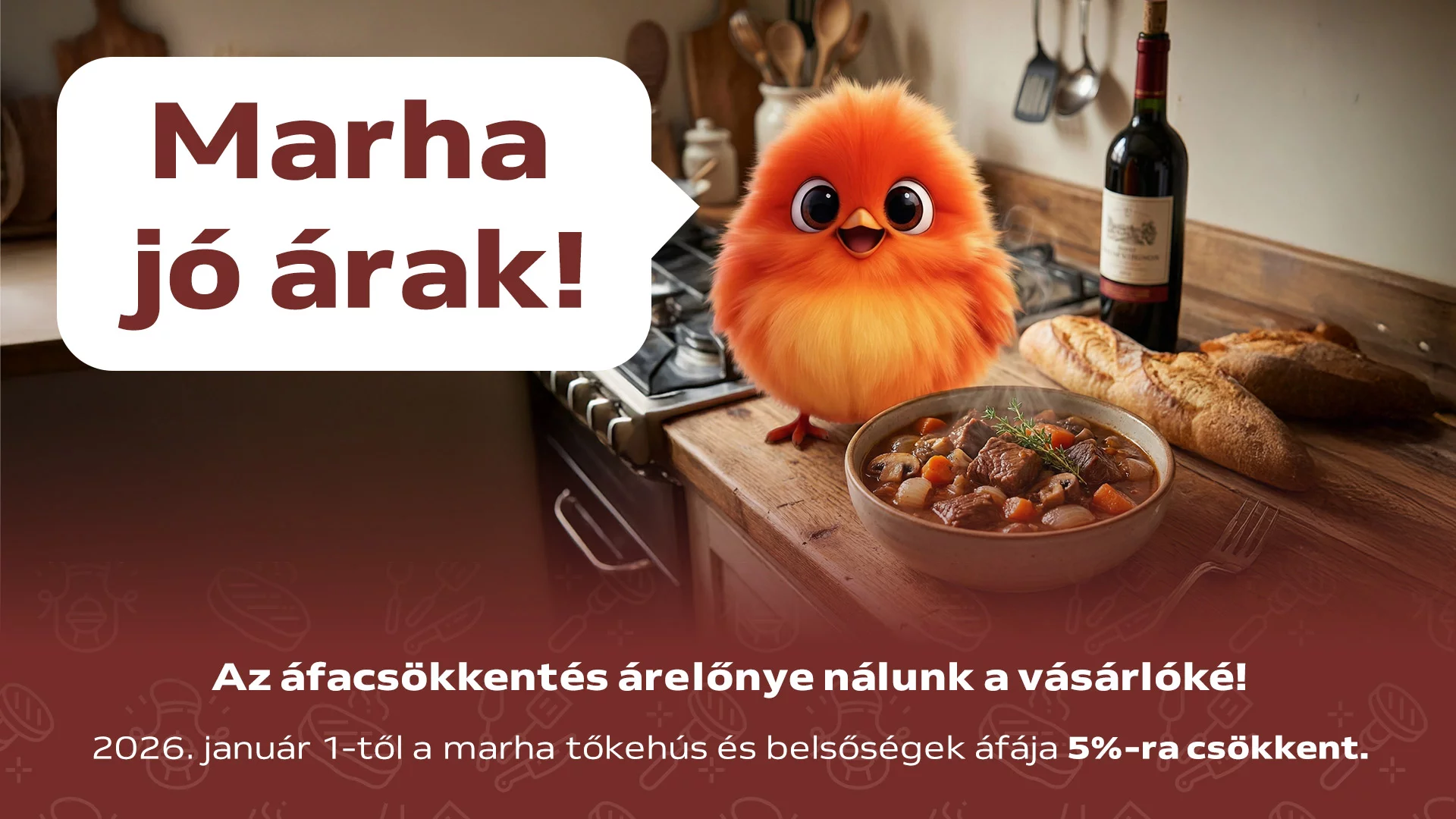 Marhahús áfacsökkenés