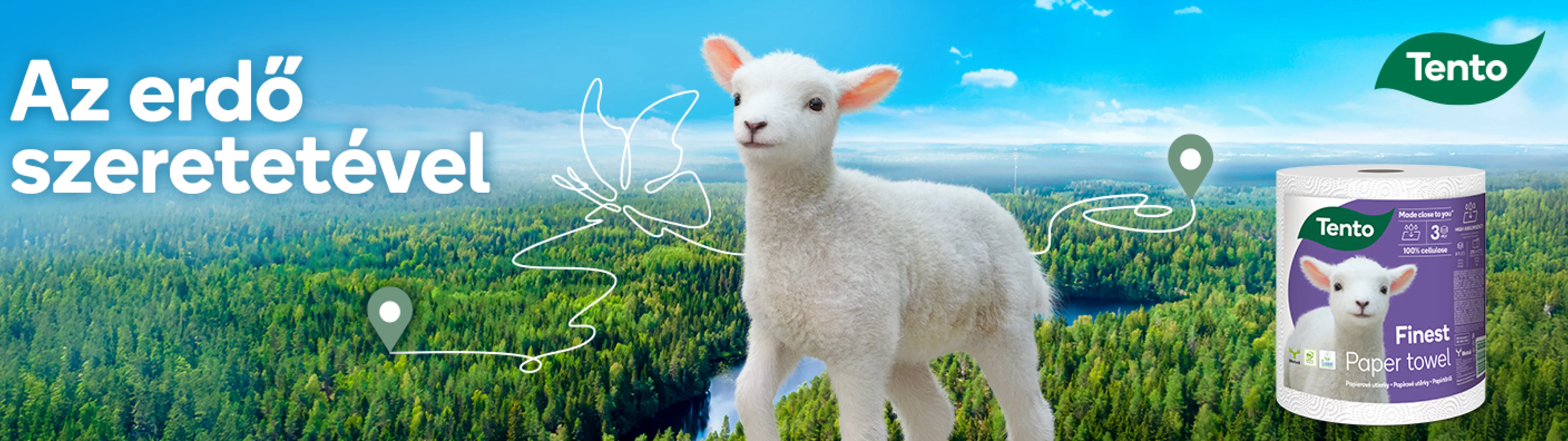 Tento papírtörlő: az erdő szeretetével