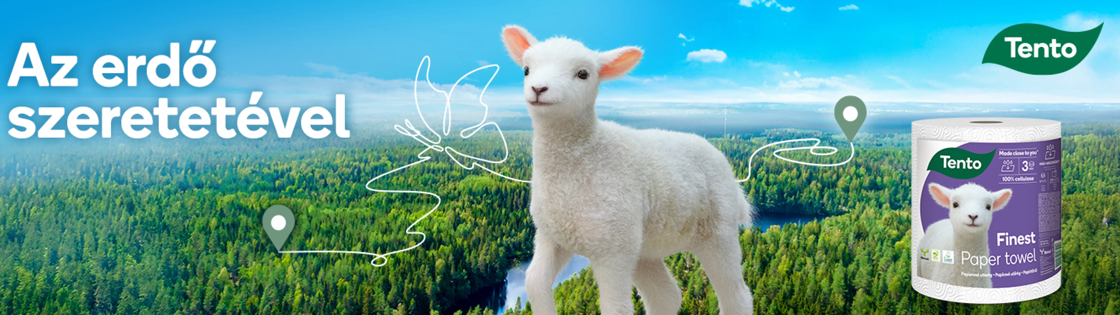 Tento papírtörlő: az erdő szeretetével