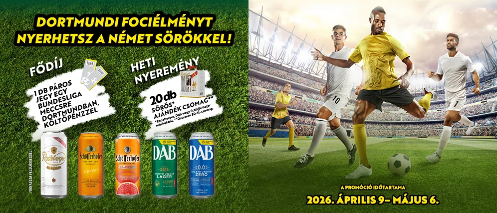 Dortmundi fociélményt nyerhetsz!