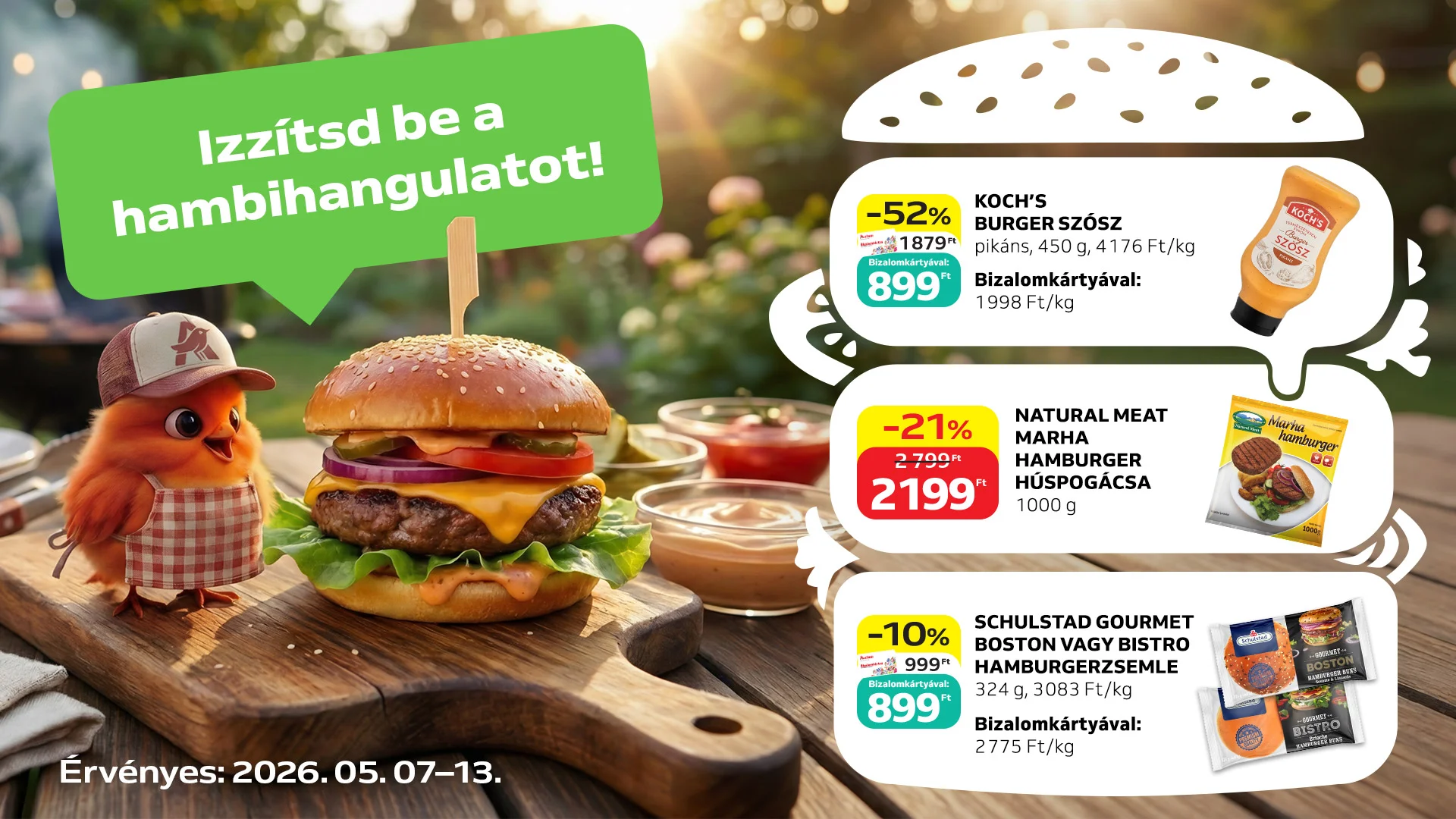 Legyen a kert most burgerbár!