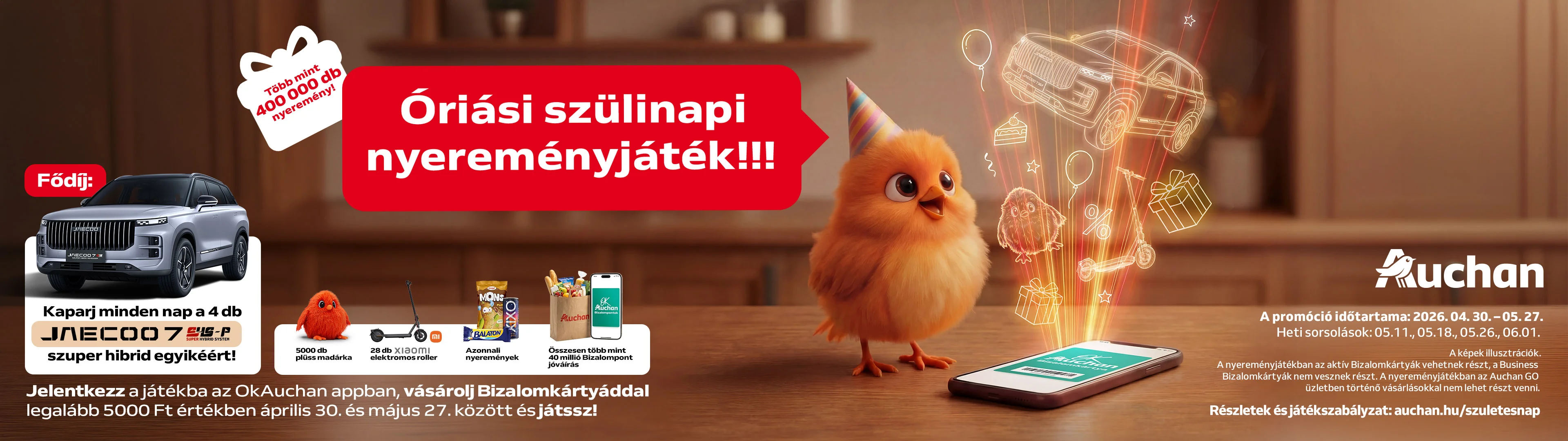 Óriási szülinapi nyereményjáték!