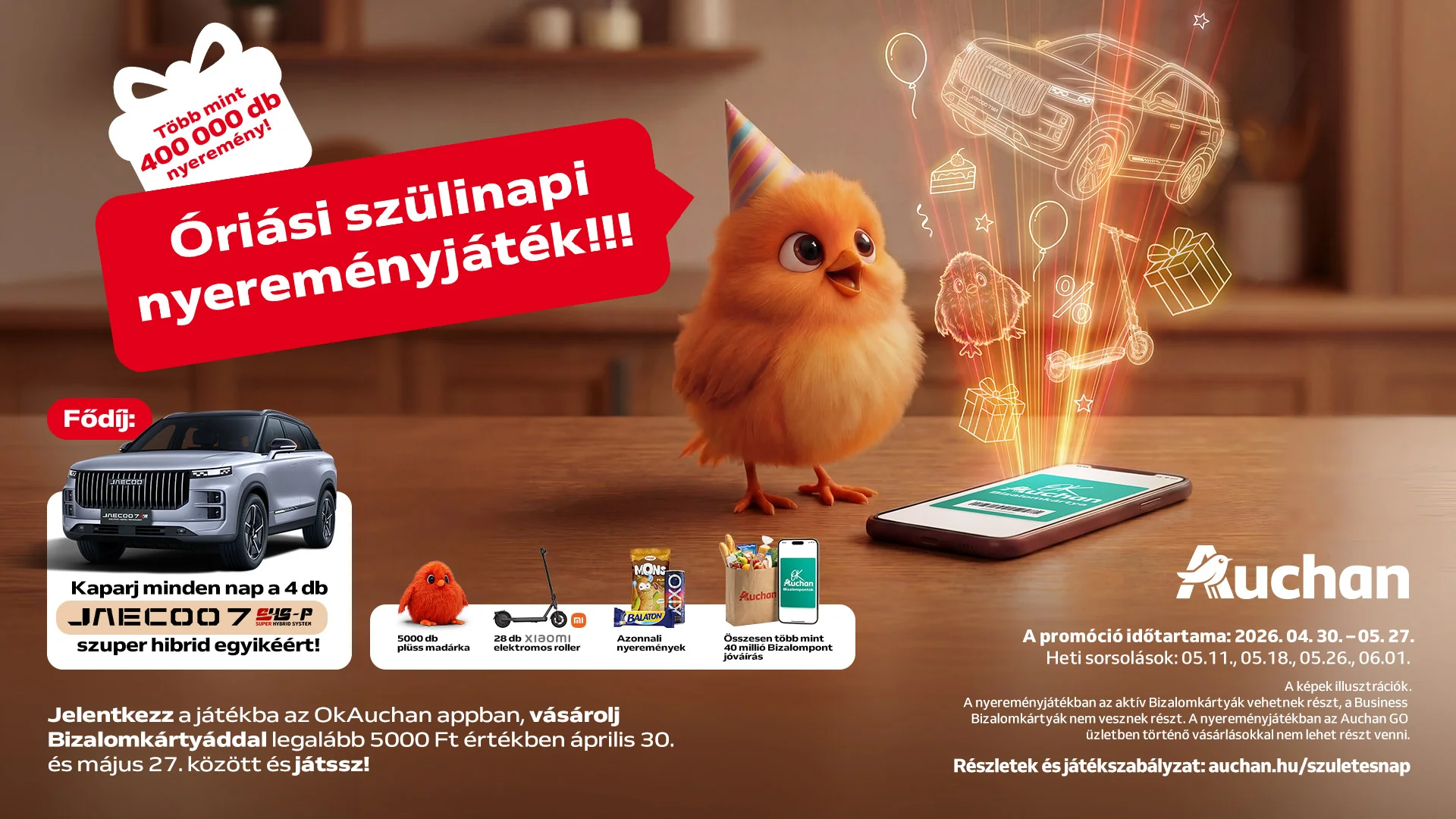 Kaparj a nyereményekért mindennap!