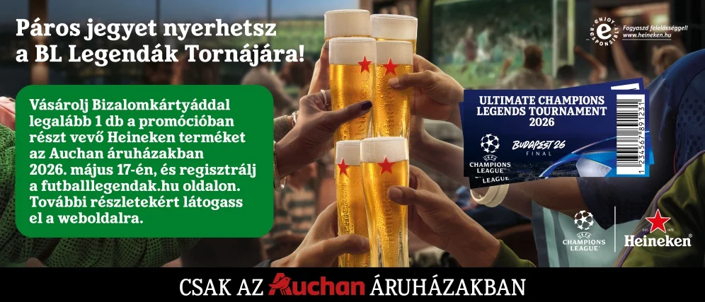Páros jegyet nyerhetsz a május 29-i Legendák Tornájára!