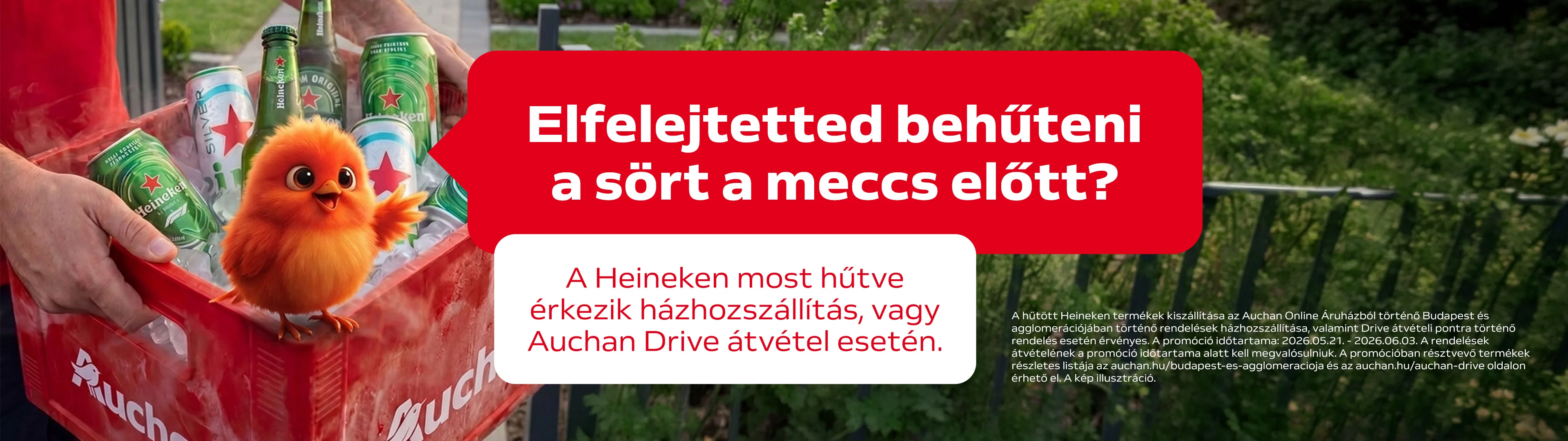 Elfelejtetted behűteni a sört? A Heineken most hűtve érkezik hozzád!