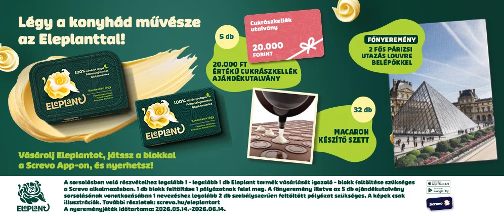 Eleplant az Auchanból? Töltsd fel a
blokkot, és nyerhetsz!