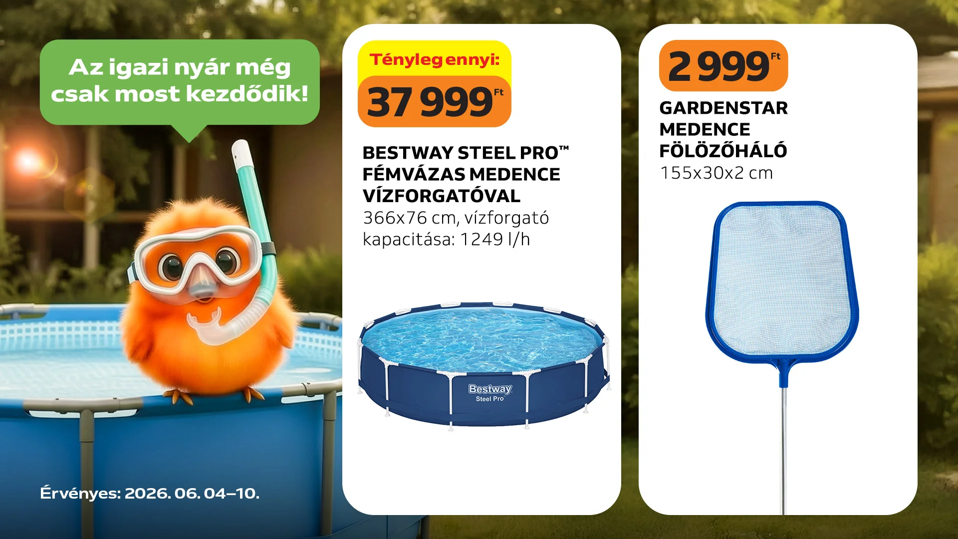 Még bőven van idő csobbanni
