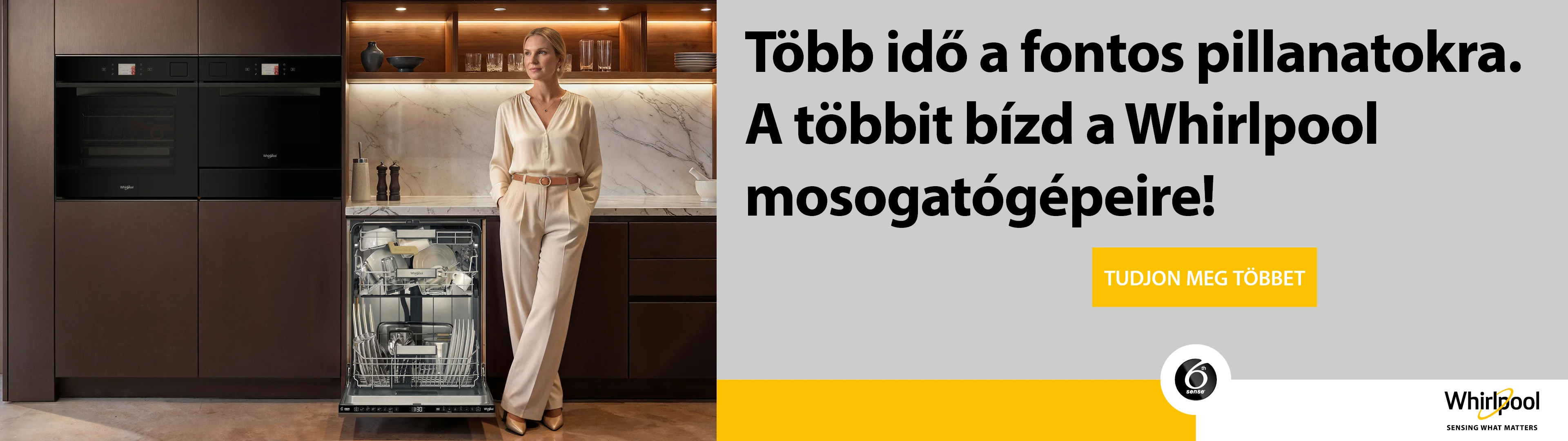Whirlpool: több idő a fontos pillanatokra, a többit bízd a Whirlpool mosogatógépeire!