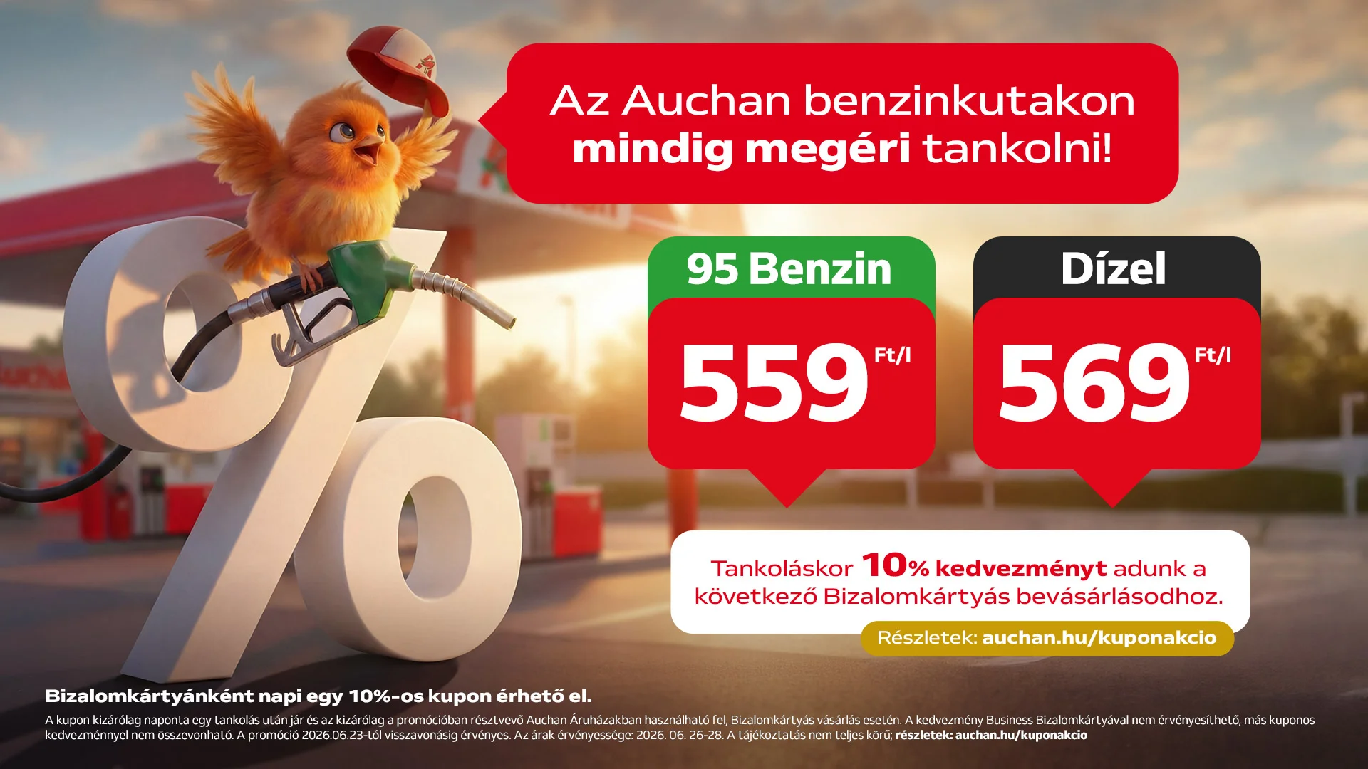 Benzin ár