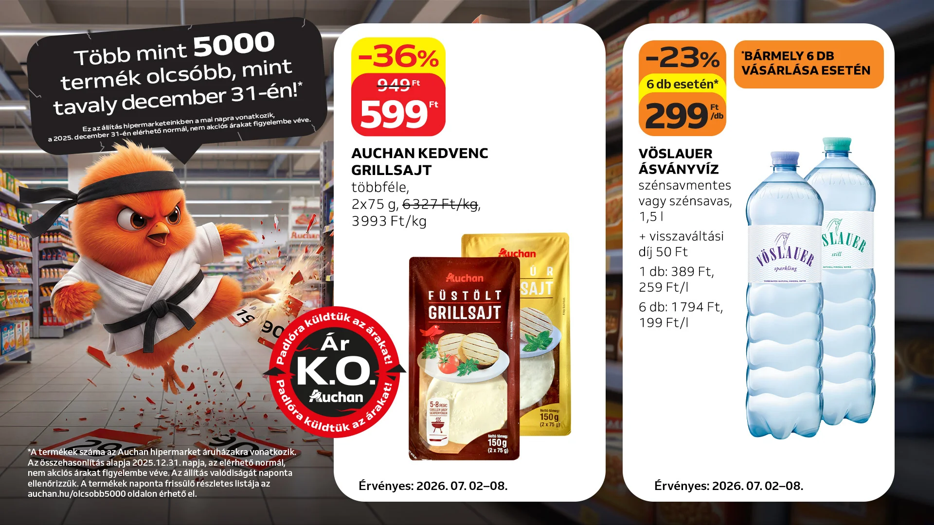 Padlóra küldtük az árakat!