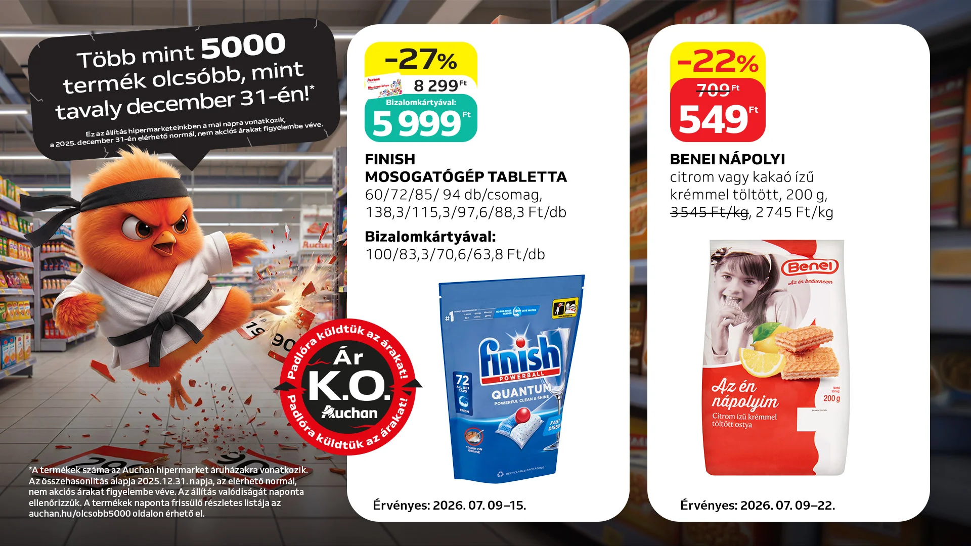 Padlóra küldtük az árakat!