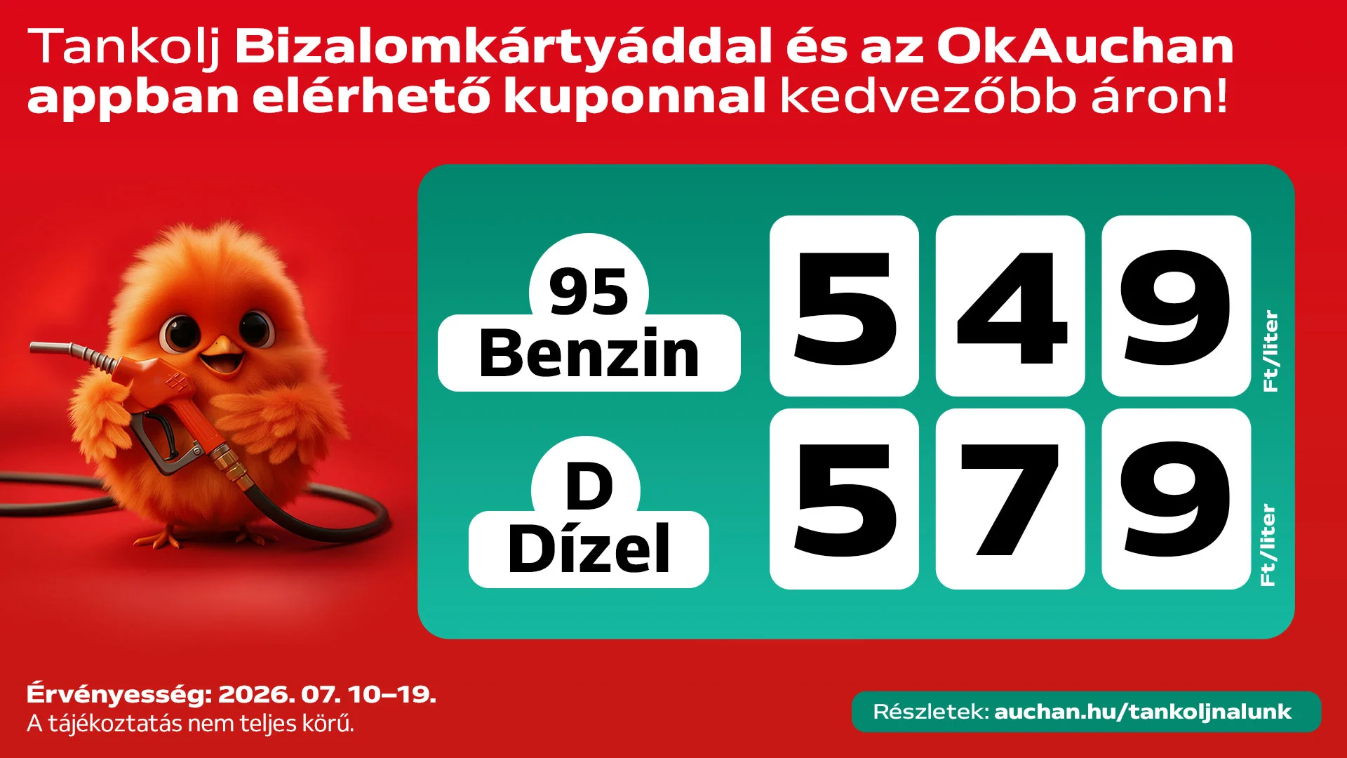 Tankolj nálunk