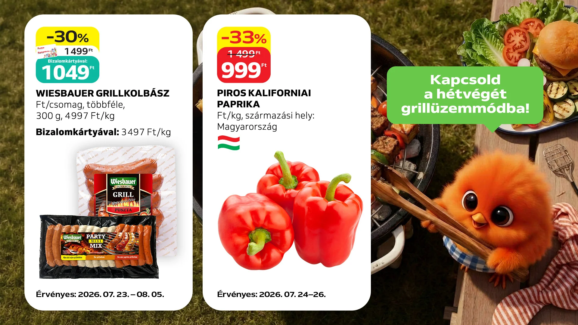 Ne maradjon üres a grill!