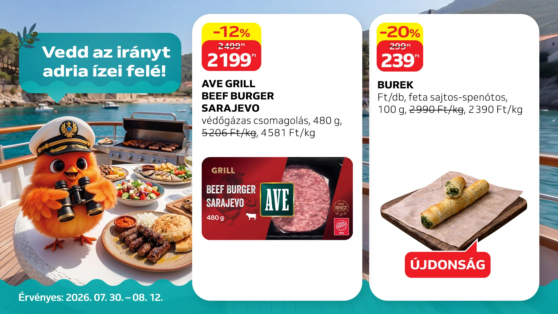 Adria specialitásai a láthatáron