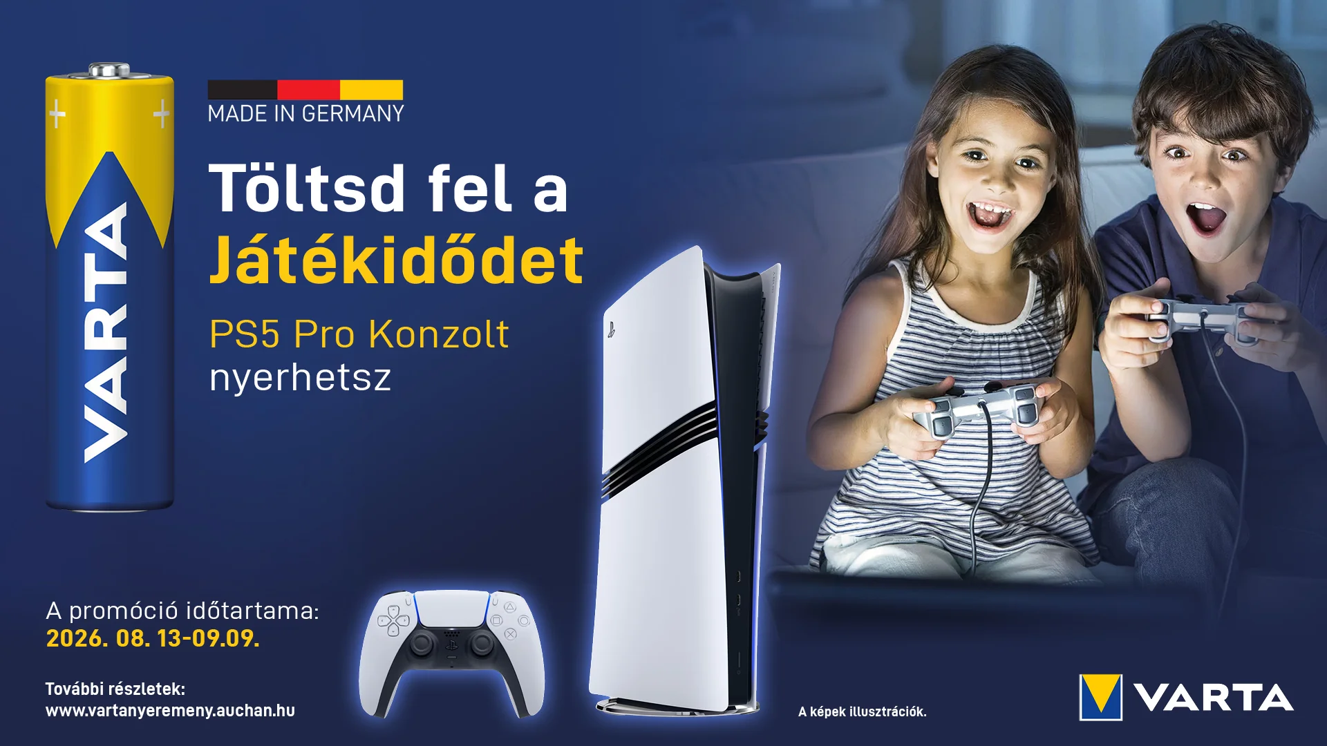 Nyerhetsz egy PS5 Pro konzolt a Varta-val!