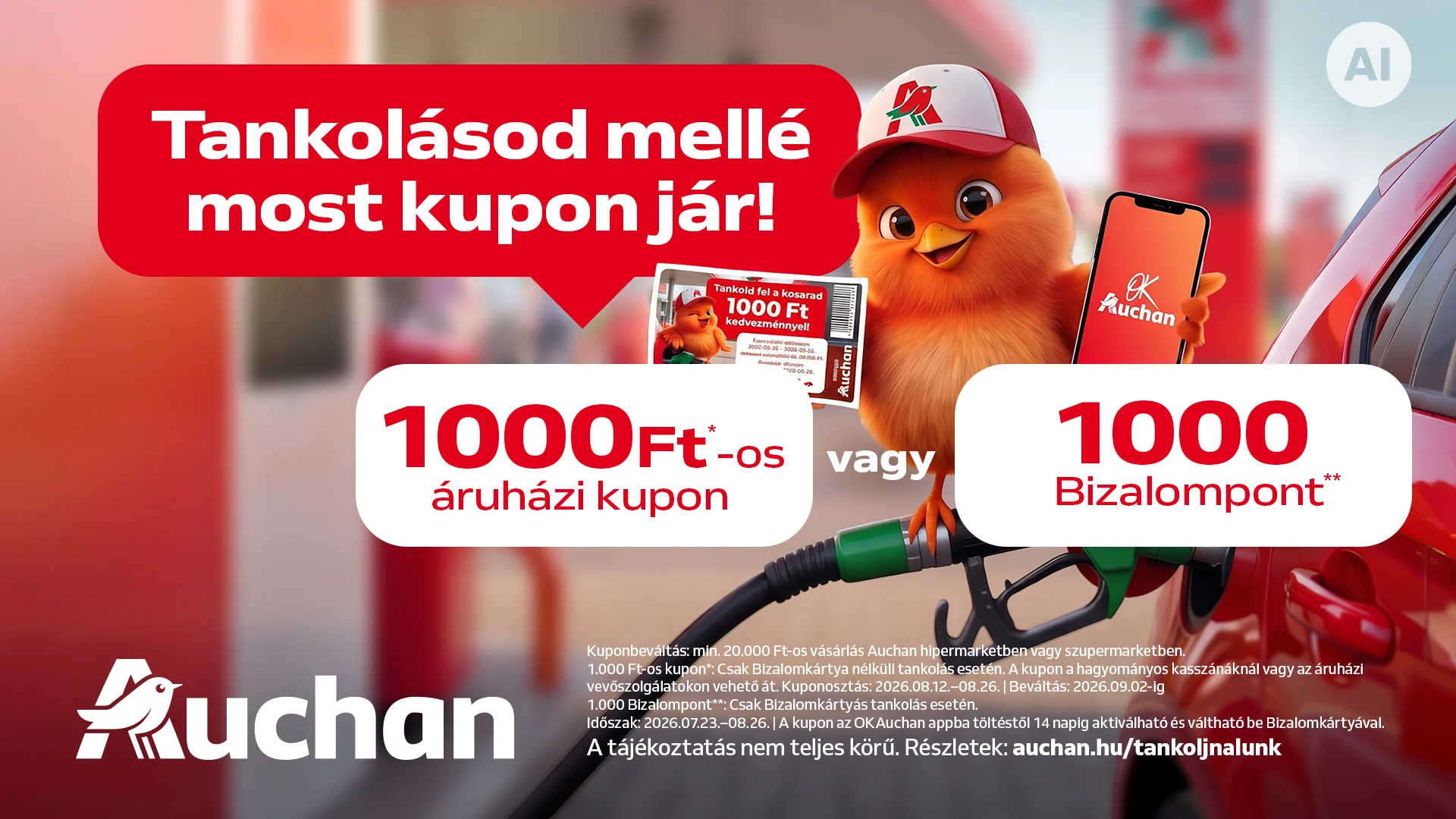 Tankolj nálunk, spórolj a vásárláson!