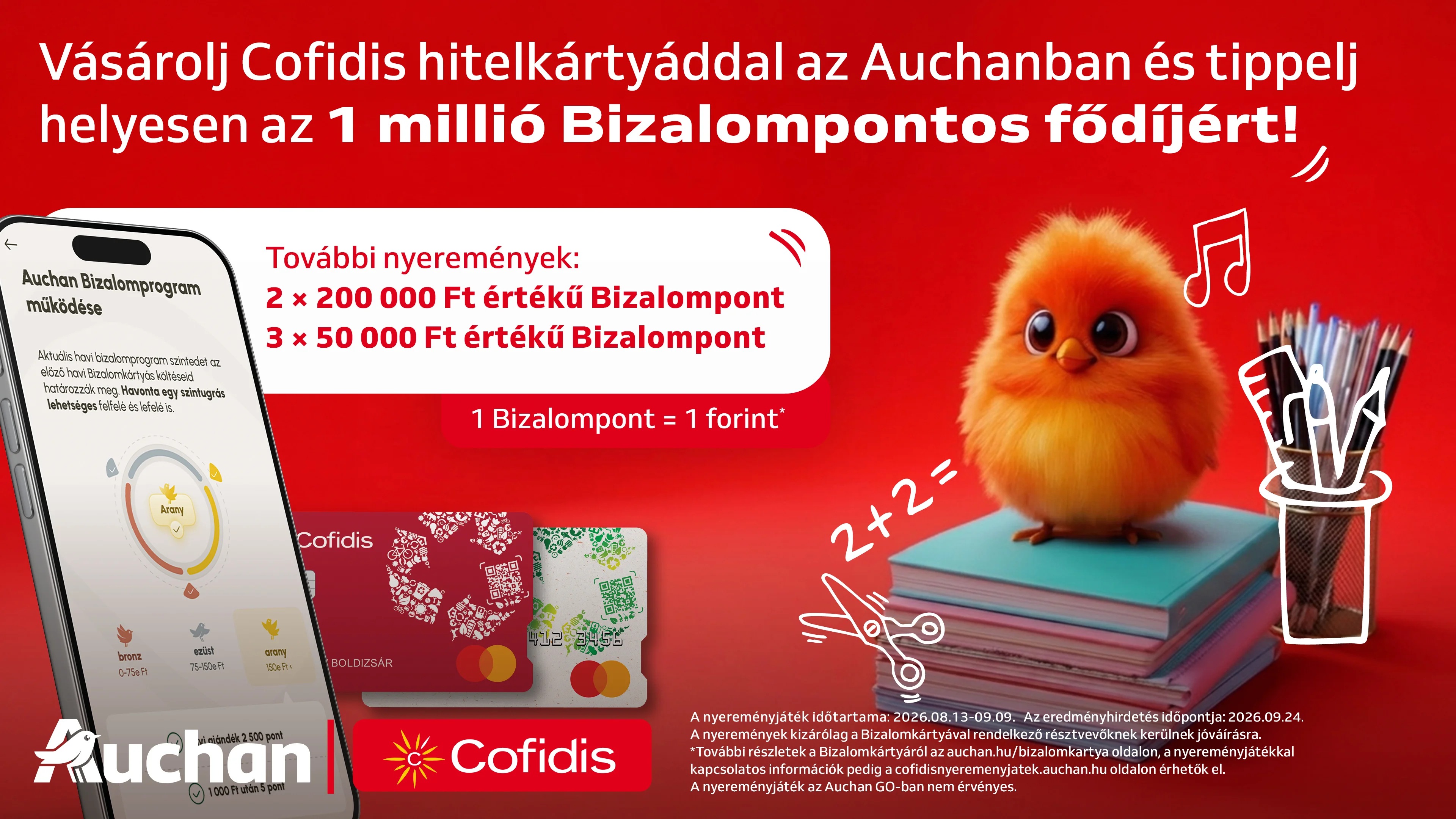 Nyerhetsz a Cofidis kártyáddal!