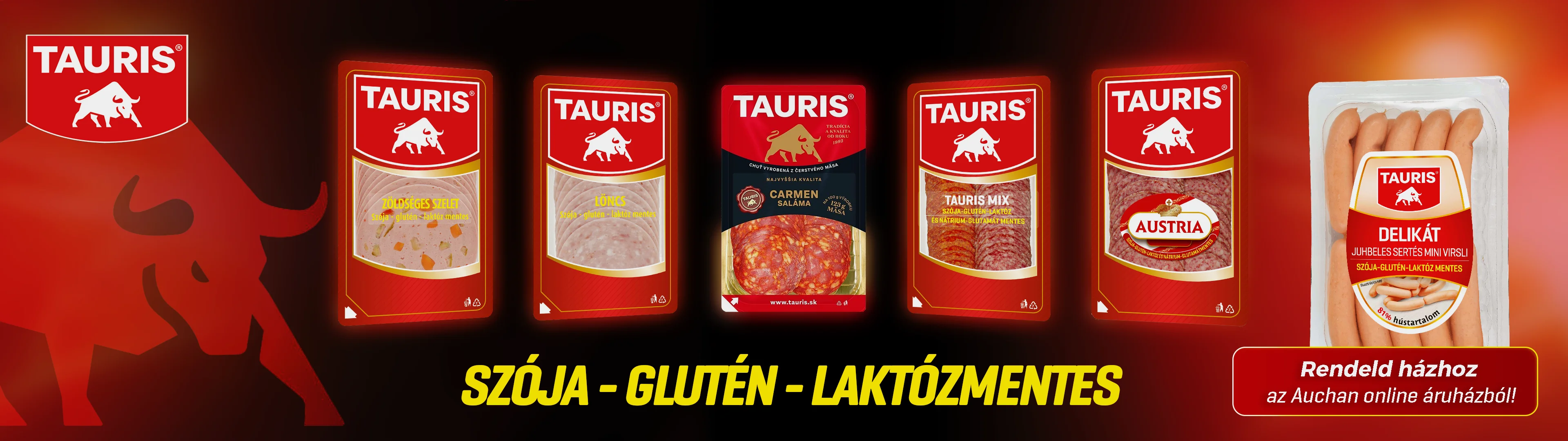 Tauris: szója-, glutén- és laktózmentes