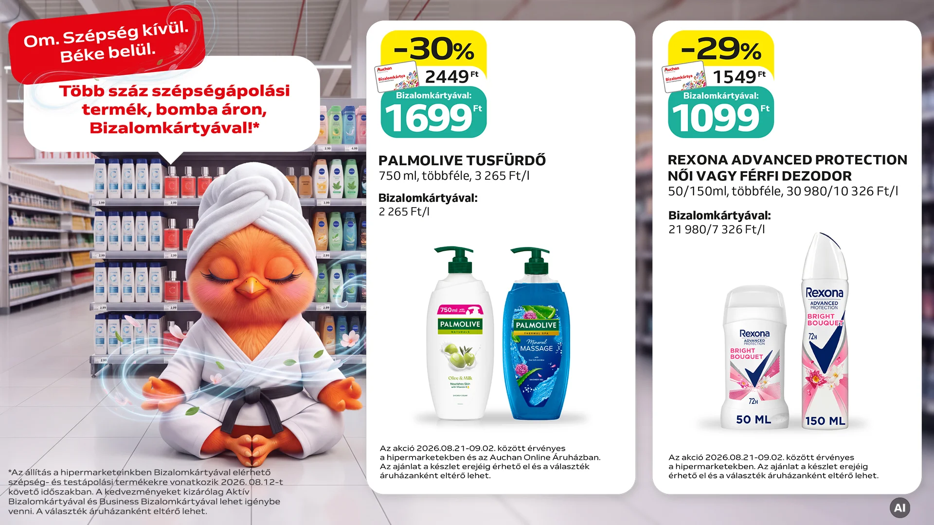 Bomba árak a szépségápolásban!