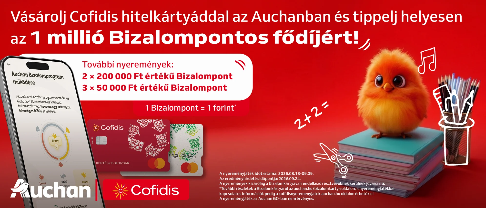 Nyerhetsz a Cofidis kártyáddal!
