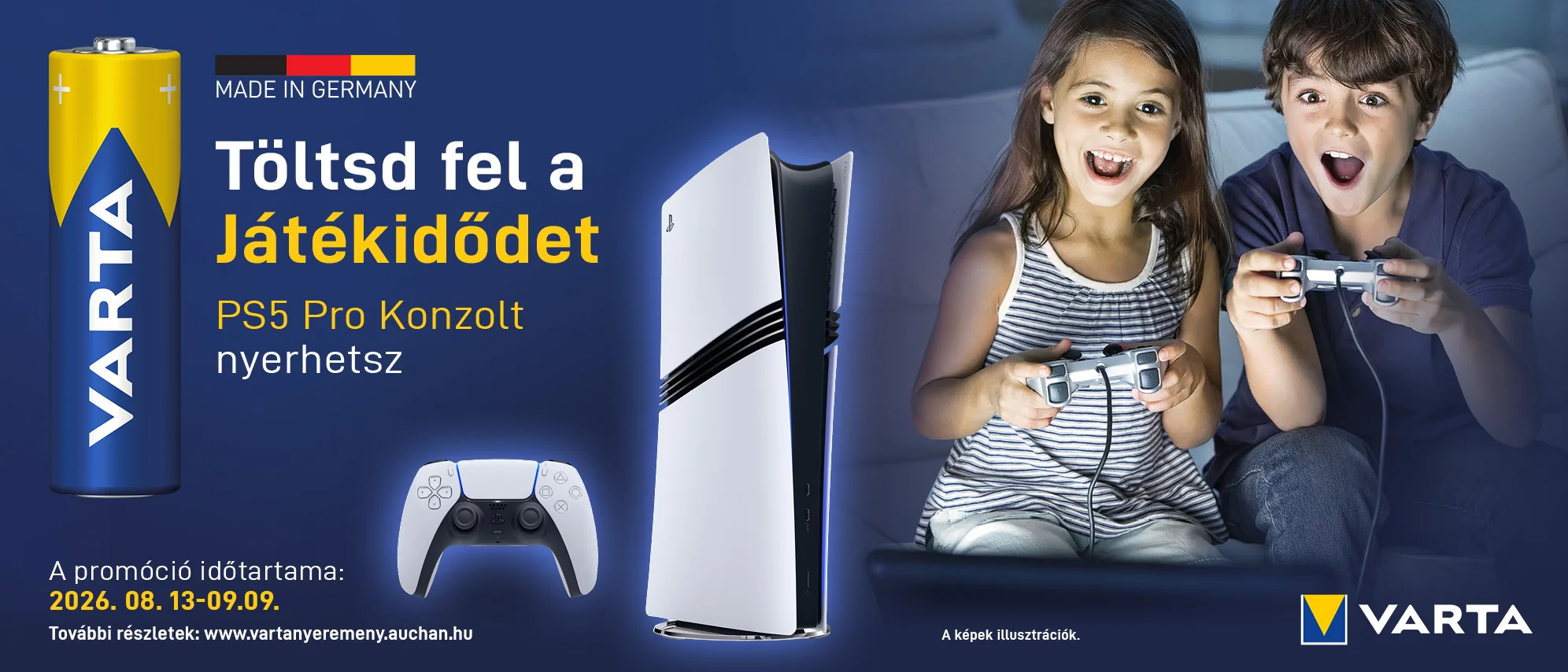 Nyerhetsz egy PS5 Pro konzolt a Varta-val!