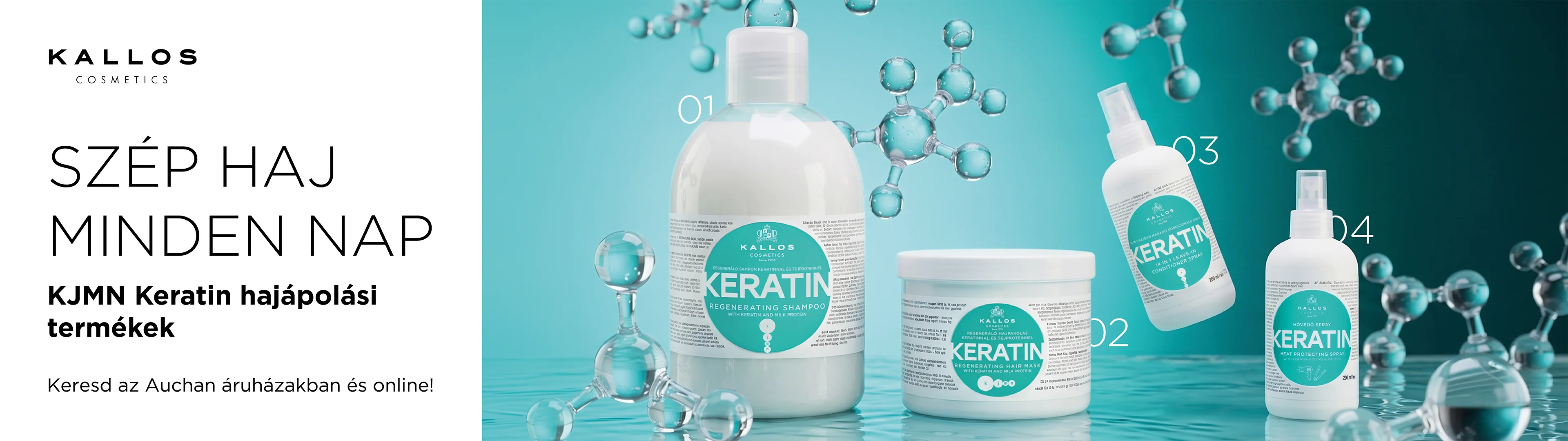Kallos cosmetics: szép haj minden nap, keratin hajápolási termékek