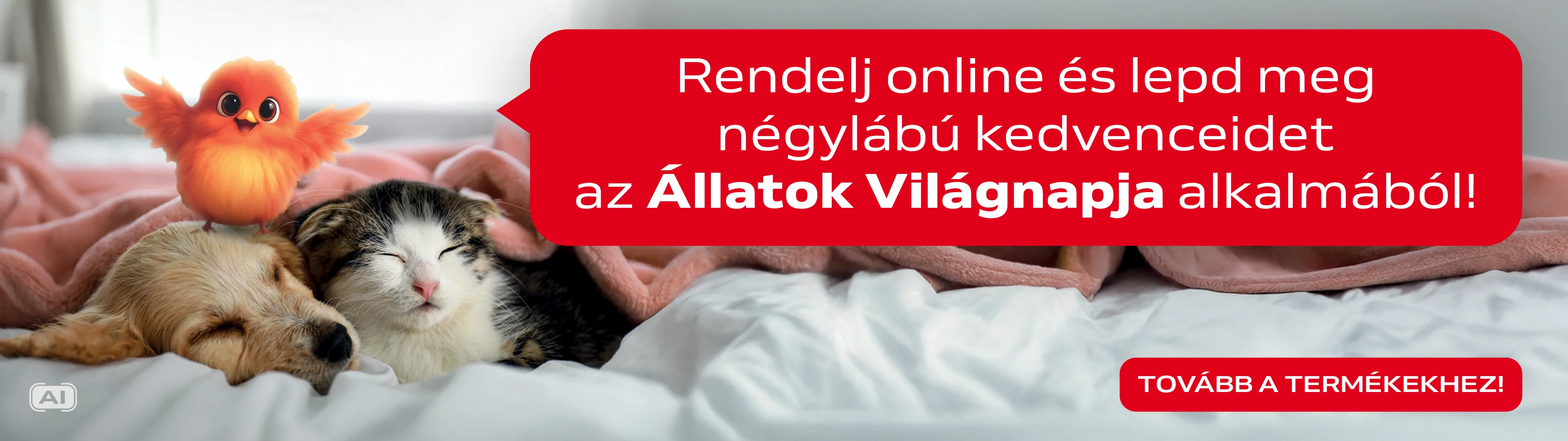 Rendelj online és lept meg négylábú kedvenceidet az állatok világnapja alkalmából!
