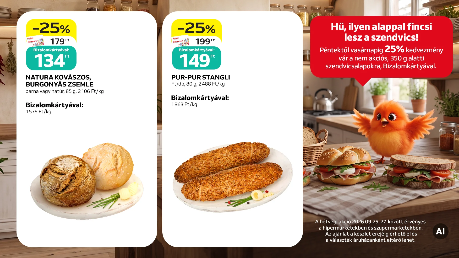 Zsemle, stangli, baguette vagy ciabatta? Jöhet mind!