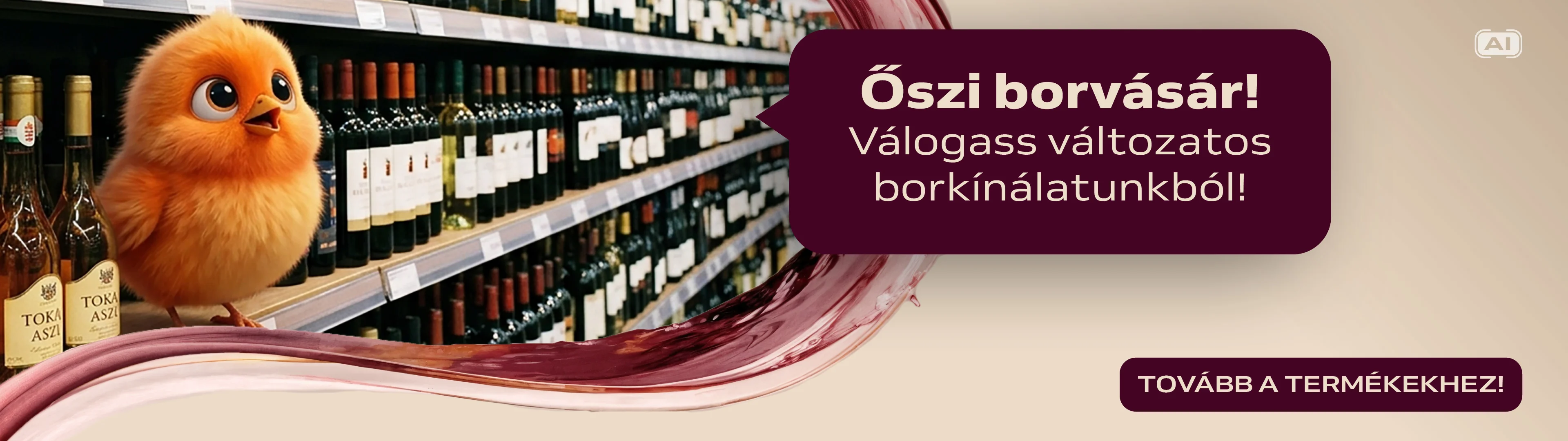 Őszi borvásár: válogass változatos borkínálatunkból online is!