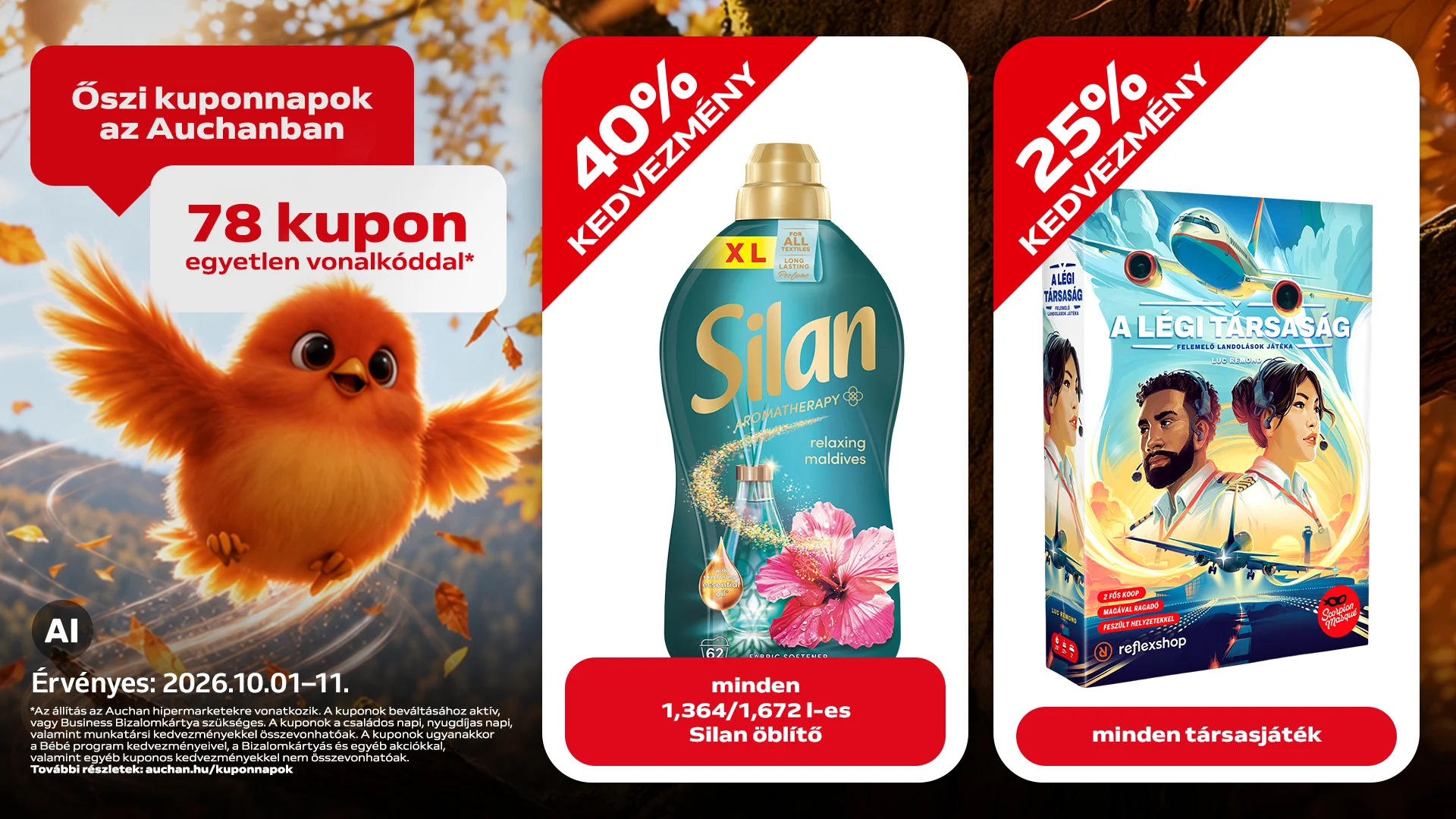 Őszi kuponnapok az Auchanban!