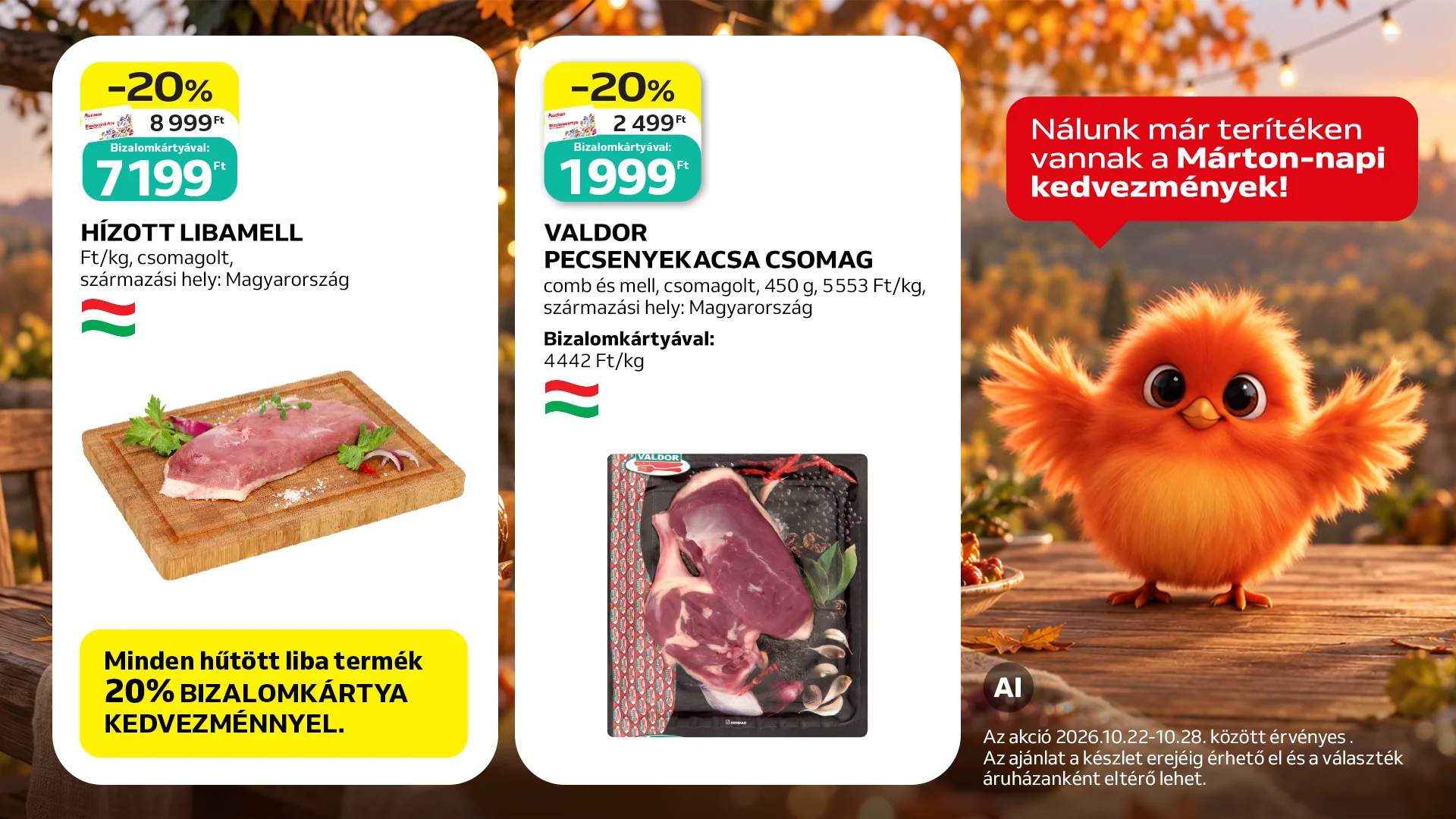 Terítéken a Márton-napi kedvezmények!