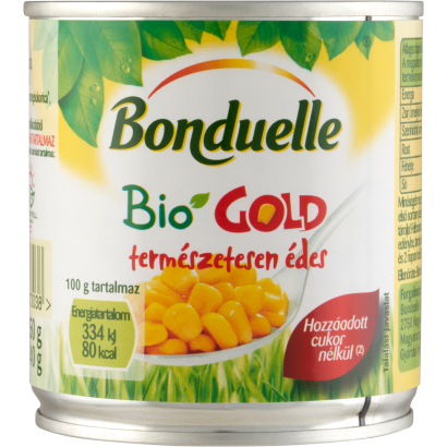 Bonduelle Gold Bio Morzsolt Csemegekukorica 150 G