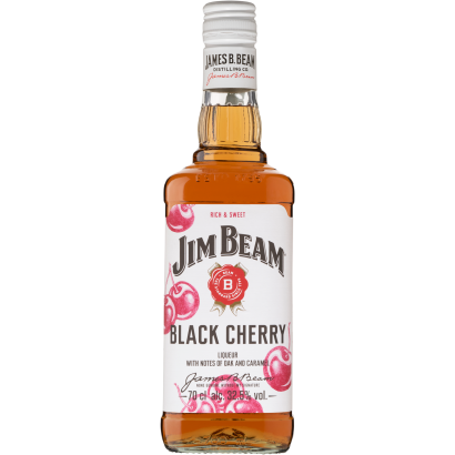 Jim Beam Black Cherry Cseresznye ízesítésű Bourbon Whiskey Alapú Likőr 32,5% 0,7 L