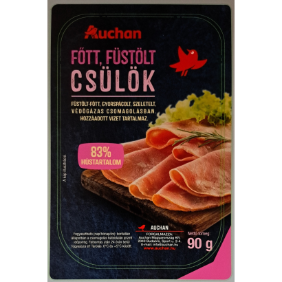 Auchan Füstölt Főtt Csülök 90g Szeletelt Védőgázas