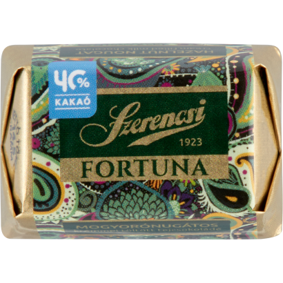 Szerencsi Fortuna Mogyorónugátos Krémmel Töltött Tejcsokoládé 14,5 G
