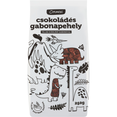 Cornexi Csokoládés Gabonapehely Teljes Kiőrlésű Gabonával 250 G