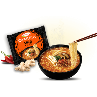Oyakata Miso Ramen Instant Tésztaleves Miso Szójapaszta ízesítéssel 89 G